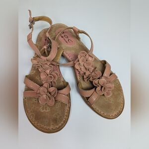 Born in Concept Womens Flower Leather Thong Sandals Shoes Size 8